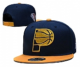 Pacers Team Logo New Era Navy Yellow 2021 NBA Draft Adjustable Hat YD,baseball caps,new era cap wholesale,wholesale hats